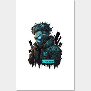 cyberpunk hackers Posters and Art